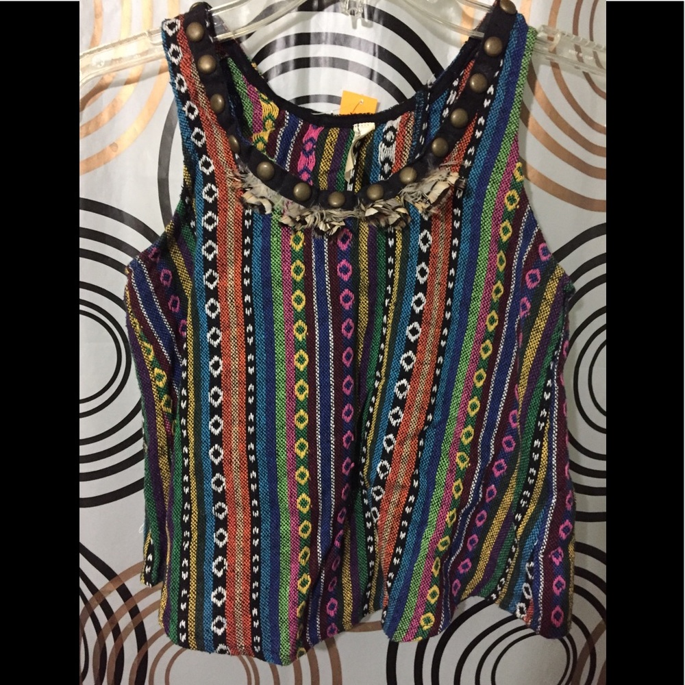 Gypsy Junkies Crop Top Sz S/M